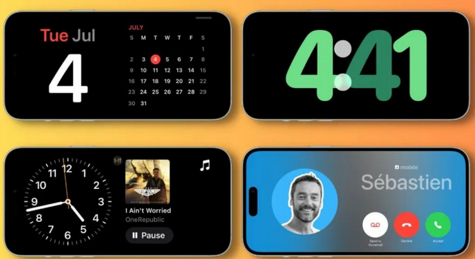 田阳苹果手机维修分享iOS17横屏充电待机显示有什么好处 