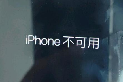 田阳苹果服务网点分享锁屏界面显示“iPhone 不可用”如何解决 